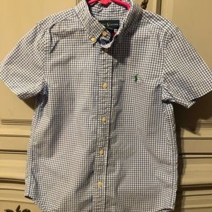 Ralph Lauren Boys Short Sleeve Button Up Shirt